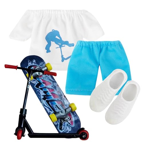 Finger-Skateboards für Kinder,Finger Scooter mit Fingerhose Schuhe und Werkzeuge - Finger Scooter Spielzeug Scooter Finger Board Zubehör Pädagogisches Geburtstagsgeschenk für Finger-Skateboards für Kinder,Finger Scooter mit Fingerhose Schuhe und Werkzeuge - Finger Scooter Spielzeug Scooter Finger Board Zubehör Pädagogisches Geburtstagsgeschenk für von Generic