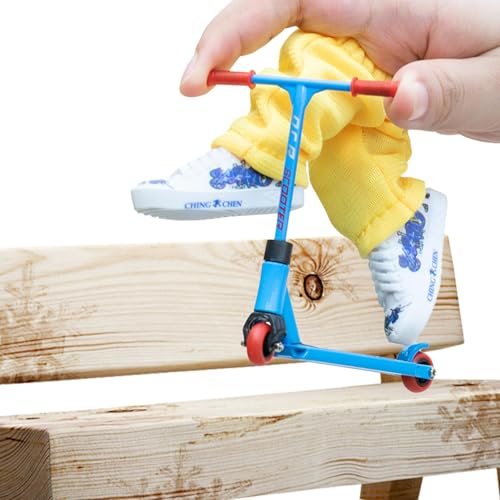 Finger Toys Set Includes Finger Scooter - Interaktives abnehmbares Fingerspielzeug | Alloy Finger Scooter Finger Scooter Interaktives Fingerspielzeug für Skateboarder von Generic