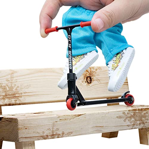 Finger Toys Set Includes Finger Scooter - Interaktives abnehmbares Fingerspielzeug | Alloy Finger Scooter Finger Scooter Interaktives Fingerspielzeug für Skateboarder von Generic