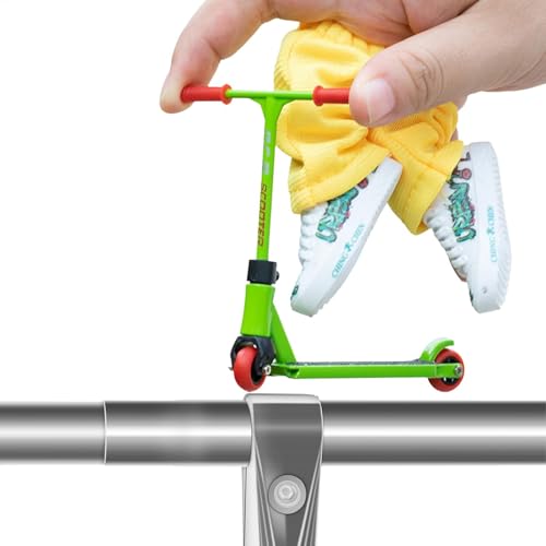 Finger Toys Set – abnehmbare Finger-Skateboards & Scooters mit Metalllegierung, inkl. Fingerpants, Schuhe & Werkzeuge für Kinder, Erwachsene & Schreibtischdekoration von Generic