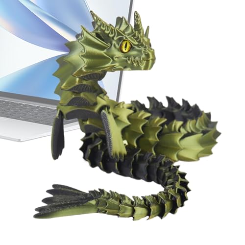 Flexible Gelenke Drache Zappelspielzeug, 3D-Gedruckter beweglicher Drache,3D-Gedruckter beweglicher Drache - Drachenmodell mit drehbaren Gelenken für Mädchen, Kinder, Freunde, Kinder, Familie von Generic