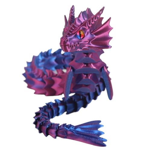 Flexible Gelenke Drache Zappelspielzeug, -Gedruckter beweglicher Drache - Flexible Gelenke Fidget Toys - Drachenornament mit beweglichen Gelenken für Kinder, Familie, Kinder, Freunde, von Generic