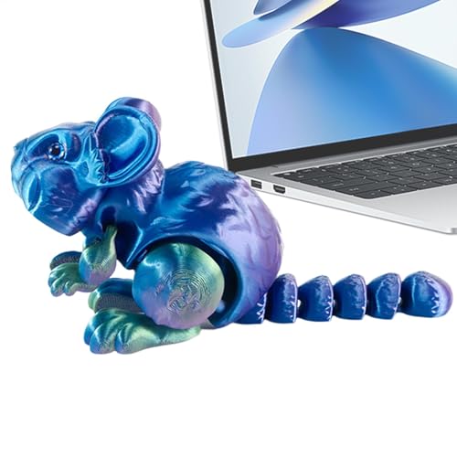 Flexibles Zappeltier | Flexible Gelenk-Hamster-Gelenkfiguren, Tier-Desktop-Dekoration für Auto, künstlerische Design-Handpuppe und Zuhause von Generic