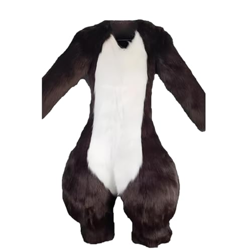 Fluffy Pursuit Körper, benutzerdefinierte Kostümfursuit, Pursuit Körper handgefertigtes Pelz, für Erwachsene Unisex Wearable Cosplay Halloween Cosplay von Generic