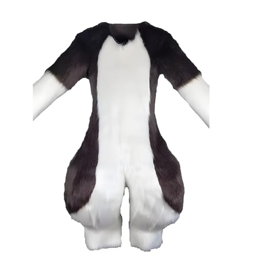 Fluffy Pursuit Körper, benutzerdefinierte Kostümfursuit, Pursuit Körper handgefertigtes Pelz, für Erwachsene Unisex Wearable Cosplay Halloween Cosplay von Generic