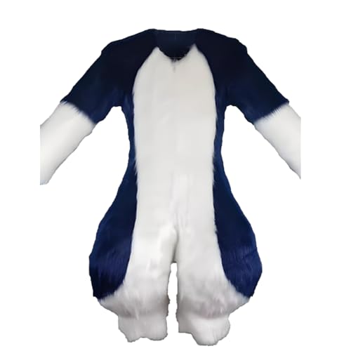 Fluffy Pursuit Körper, benutzerdefinierte Kostümfursuit, Pursuit Körper handgefertigtes Pelz, für Erwachsene Unisex Wearable Cosplay Halloween Cosplay von Generic