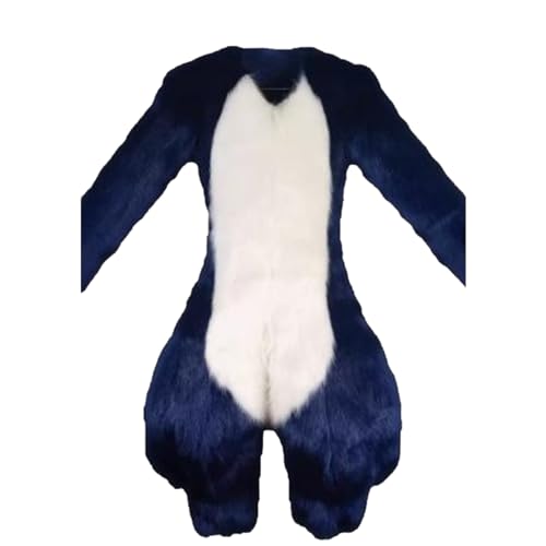 Fluffy Pursuit Körper, benutzerdefinierte Kostümfursuit, Pursuit Körper handgefertigtes Pelz, für Erwachsene Unisex Wearable Cosplay Halloween Cosplay von Generic