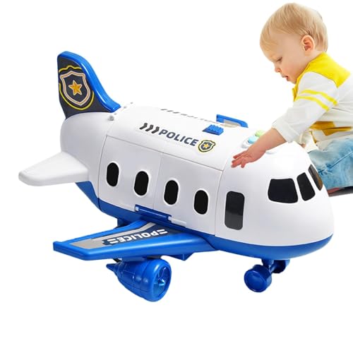 Flugzeug-Rennbahn-Spielzeug,Kinder-Flugzeug-Rennbahn-Spielzeug | Trägheitsrennstreckenflugzeug für Kinder | Exquisites Transportflugzeug-Autospielzeug im Schienendesign für Zuhause, Park, Kindergarten von Generic