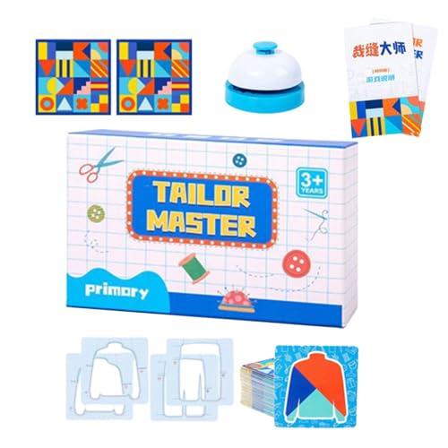 Form-Matching-Spiel - Form-Farberkennung- -Challenge-Stoffspiel | Verbessern Sie Denkfähigkeiten mit Konzentration verbes, Hand-Auge-Koordination, 40 Spielkarten für Kinder, 2 Spieler 29,5 x 28,5 cm von Generic