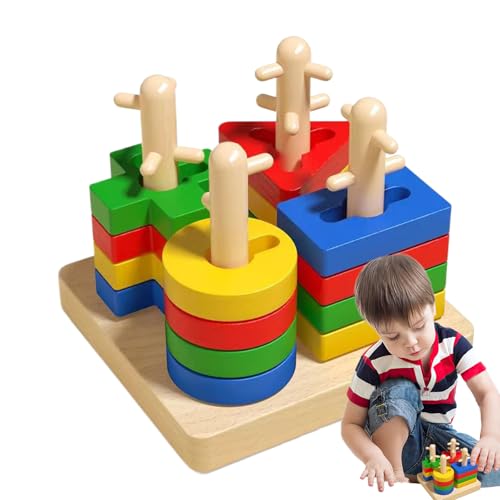 Form Sorter Toy Early Learning Matching Playset - Bildungskennwortspielzeug für Kinder Mädchen im Alter von 3 6 | Lustiges Stapelspiel Vorschule Toy | Kognitive Lernaktivität für zu Form Sorter Toy Early Learning Matching Playset - Bildungskennwortspielzeug für Kinder Mädchen im Alter von 3 6 | Lustiges Stapelspiel Vorschule Toy | Kognitive Lernaktivität für zu von Generic