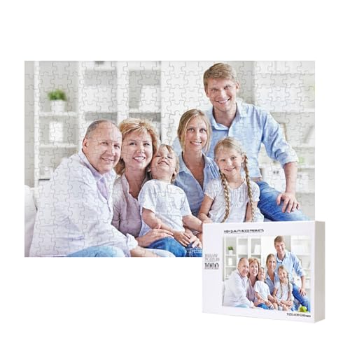 Foto-Puzzle,Personalisierte Holzpuzzle mit Eigenem Foto,Fotopuzzle selbst gestalten,1000 Teile Fotopuzzle individuell Bedrucken,Puzzle 300 bis 1000 Teile mit eigenem Bild erstellen (1000) von Generic