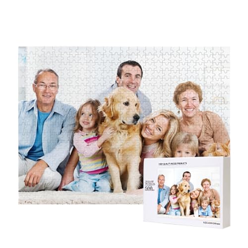 Foto-Puzzle,Personalisierte Holzpuzzle mit Eigenem Foto,Fotopuzzle selbst gestalten,1000 Teile Fotopuzzle individuell Bedrucken,Puzzle 300 bis 1000 Teile mit eigenem Bild erstellen (500) von Generic