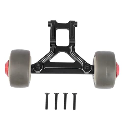 Für Arrma Für KRATON Für Typhon Für Outcast Für Notorious Für Talion 1/8 RC Auto Metall Wheelie Bar Upgrade Teile Zubehör RC Zubehör(Black) von Generic