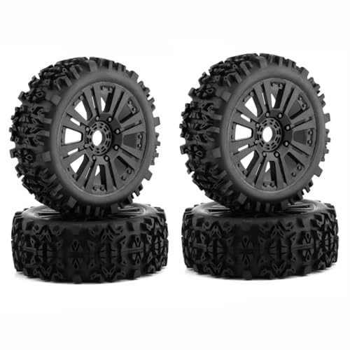 Für Arrma Für Typhon Für Talion Für Traxxas 1/8 RC Auto 4 Stücke 120mm Off-Road Für Buggy Räder Reifen 17mm Hex Upgrade Zubehör RC Zubehör von Generic