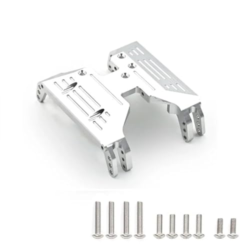 Für Axial Für Capra Für UTB10 1,9 Für UTB 1/10 RC Crawler Auto Upgrade Teile Metall Für Chassis Skid Platte Mitte Getriebe Getriebe Montieren Basis RC Zubehör(Silver) von Generic