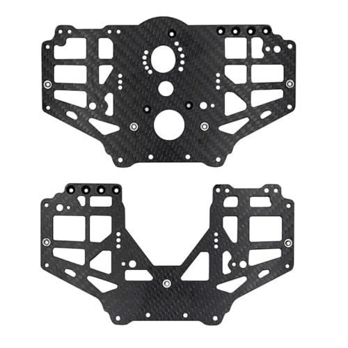 Für Losi Für LMT 4WD 1/8 Carbon Fiber Center Getriebe Schutz Platte Feste Achse Für Monster Truck RC Auto Upgrade Teile Zubehör RC Zubehör von Generic