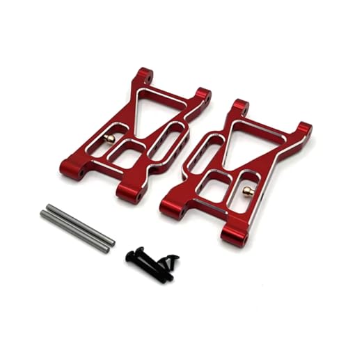 Für MJX 10208 RC Auto Metall Front Lower Suspension Arm Für Schaukel Arm 1/10 Fernbedienung Auto Upgrade Teile Zubehör RC Zubehör(Red) von Generic