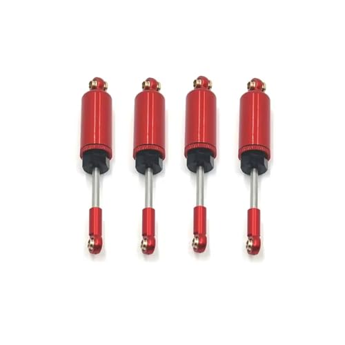 Für MJX 14209 14210 1/14 Metall Stoßdämpfer Öl Dämpfer RC Auto Upgrade Ersatzteile Zubehör RC Zubehör(Red) von Generic