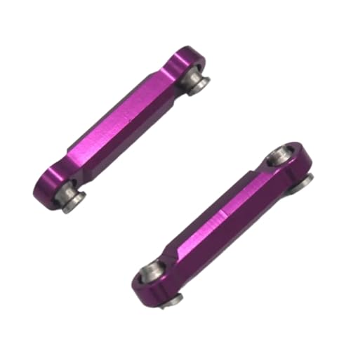 Für MJX Für 14301 14302 14303 Upgrade Teile 1/14 RC 4WD Fernbedienung Auto Fernbedienung Metall Upgrade Teile Lenkstange Zubehör RC Zubehör(Purple) von Generic