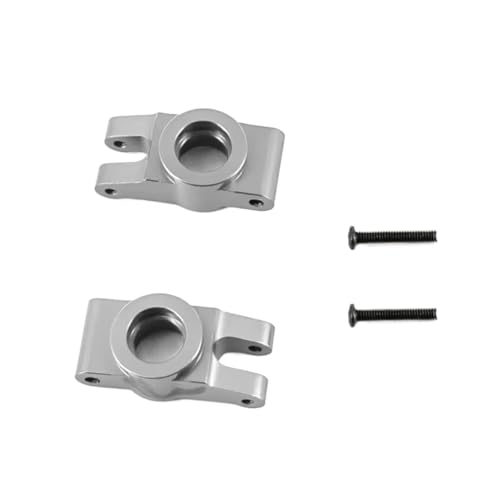 Für Mjx Für Hyper Go 14301 14302 1/14 Upgrade Teile Metall Hinten Lenkung Tasse Für Rc Auto CNC Aluminium Zubehör RC Zubehör(Silver) von Generic