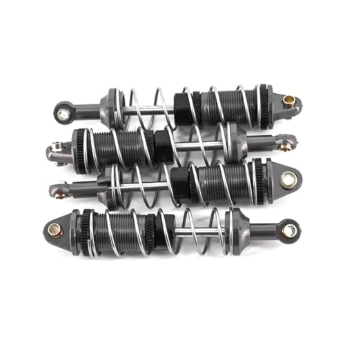 Für Mjx Für Hyper Go 16207 16208 16209 16210 1/16 H16 Upgrade Teile Metall Vorne Und Hinten Stoßdämpfer Für Rc Auto Aluminium Zubehör RC Zubehör(Dark Grey) von Generic