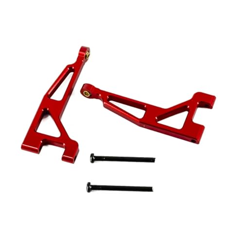 Für Mjx Für Hyper Go 16207 16208 16209 16210 H16 Upgrade Teile Metall Hinten Oberen Für Schaukel Arm Rc Auto Aluminium Zubehör RC Zubehör(Red) von Generic