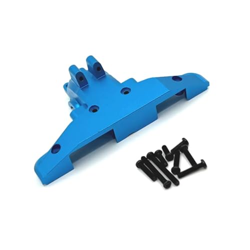 Für SCY 16101 16102 16103 16201 Für JJRC C8805 Q130A 1/16 Metall Hinten Getriebe Gehäuse Getriebe Differential Fall RC Auto Upgrade Teile RC Zubehör(Blue) von Generic