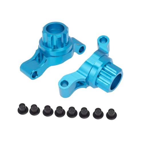 Für Tamiya Für TT02 Für TT-02 TT02T TT-02T 1/10 RC Auto Upgrades Teile Zubehör 2 Stücke Metall Hinten Aufrecht Hinten Hub Carrier RC Zubehör(Blue) von Generic