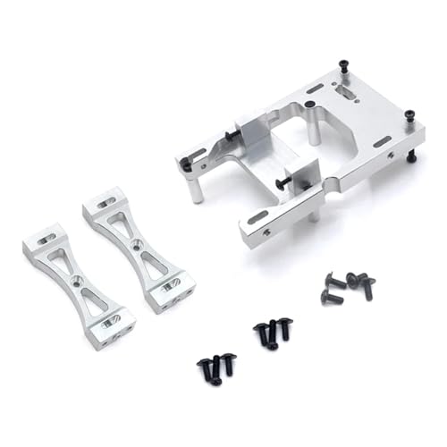 Für WPL Für C14 C24 B14 B24 Für MN Für D90 MN99S Metall Servo Halterung Strahl Querträger Set RC Auto Upgrades Teile Zubehör RC Zubehör(Silver) von Generic