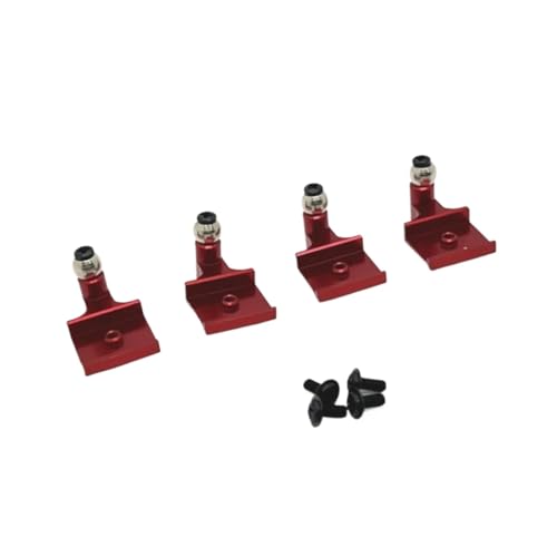 Für WPL Für C64 C64-1 RC Auto Upgrade Teile 1/16 Metall Shock Tower Stoßdämpfer Halterung RC Auto Upgrade Teile Zubehör RC Zubehör(Red) von Generic