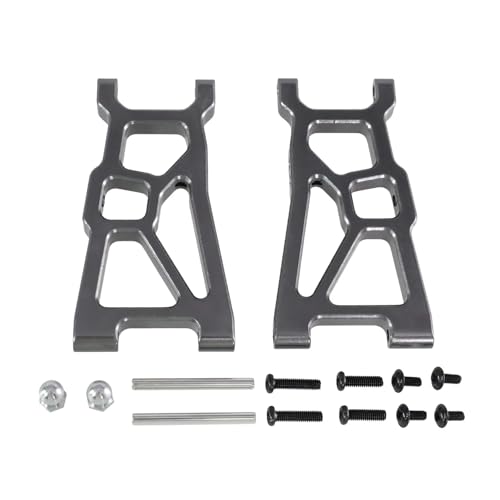 Für ZD Für Racing DBX-10 1/10 RC Fernbedienung Auto Für Wüste Off-Road Fahrzeug Vorne Für Schaukel Arm Metall Upgrade Reparatur Teile RC Zubehör(Gray) von Generic