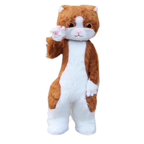 Fullsuit Teen Furry Anzug Furries Anime Fursuit Beast Kostüm Katze Cartoon Puppe Kostüm Prop Performance von Generic