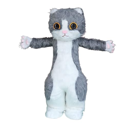 Fullsuit Teen Furry Anzug Furries Anime Fursuit Beast Kostüm Katze Cartoon Puppe Kostüm Prop Performance von Generic