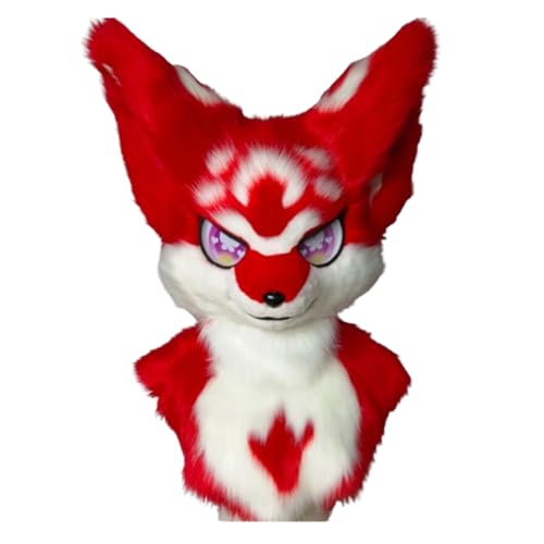 Fursuit Tiermaske Lolita Halloween KostüM Kopfbedeckung Wearable Fluffy Warm Beast Head Halloween Weihnachten Cosplay Party KostüM FüR Erwachsene Teens Fursuit Tiermaske Lolita Halloween KostüM Kopfbedeckung Wearable Fluffy Warm Beast Head Halloween Weihnachten Cosplay Party KostüM FüR Erwachsene Teens von Generic