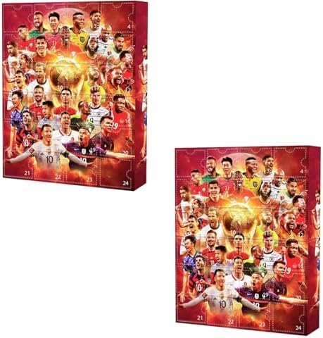 Fussball Adventskalender 2024, Adventskalender Jungen, Fußball Geschenke für Jungen, Weihnachtsdekoration, Fußball Set, Fußball Adventskalender, Adventskalender Fußball (2PCS) von Géneric