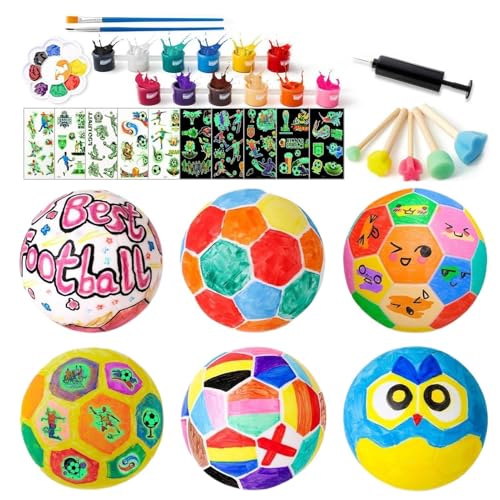 Fußball Malen Set - Selbst Bemalte Fußball Lampe Bastelset,Kunstbedarf Mit Leuchtaufklebern Für Kinderzimmer Wohnzimmer Weihnachtsfeier Und Feiertage Fußball Malen Set - Selbst Bemalte Fußball Lampe Bastelset,Kunstbedarf Mit Leuchtaufklebern Für Kinderzimmer Wohnzimmer Weihnachtsfeier Und Feiertage von Generic