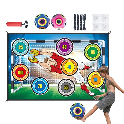 Fußball-Spielset für Kinder, Fußball-Spielmatten-Set | Fußball-Shooter-Spielzeugspiel - Outdoor-Indoor-Kindersportspielzeug, Hinterhof-Fußballspiele für Kinder im Alter von 3–8 Jahren, Fußballspielzeu von Generic