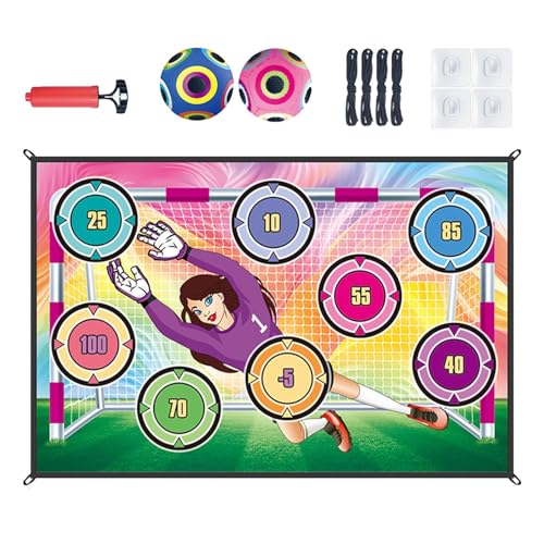 Fußball-Spielset für Kinder, Fußball-Spielmatten-Set - Hallenfußballspiel | Indoor-Outdoor-Fußballspiele für Kinder im Alter von 3–8 Jahren, Fußball-Spielgeräte, Indoor-Fußball-Set von Generic