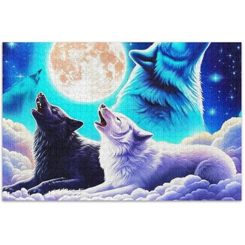 Galaxie Cool Wolf Blau Lila Puzzle 500 Teile für Erwachsene Kunstwerk Tierdruck Benutzerdefinierte Landschaft Puzzle Familie Puzzle Liebhaber Geschenke, 50,5 x 37,8 cm Galaxie Cool Wolf Blau Lila Puzzle 500 Teile für Erwachsene Kunstwerk Tierdruck Benutzerdefinierte Landschaft Puzzle Familie Puzzle Liebhaber Geschenke, 50,5 x 37,8 cm von Generic