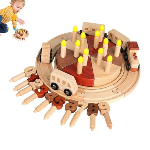 Geburtstagstorte aus Holz – Interaktives Spielspielzeug, schneidbares Dessert mit Kerzen | Lernspielzeug für Kleinkinder, Küchenzubehör für Kleinkinder, Mädchen Geburtstagstorte aus Holz – Interaktives Spielspielzeug, schneidbares Dessert mit Kerzen | Lernspielzeug für Kleinkinder, Küchenzubehör für Kleinkinder, Mädchen von Generic