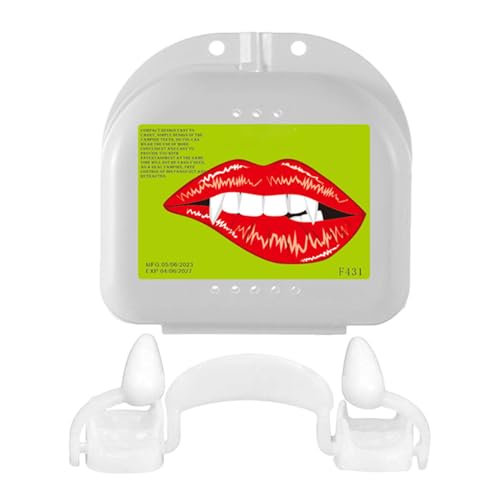 Gefälschte Vampirzähne - Realistische teleskopische Horrorzerstörungen, Costume Cosplay Accessories | Realistische Halloween -Zahnersatz perfekt für, Fernsehen, Party, Spukhaus, Konvention Gefälschte Vampirzähne - Realistische teleskopische Horrorzerstörungen, Costume Cosplay Accessories | Realistische Halloween -Zahnersatz perfekt für, Fernsehen, Party, Spukhaus, Konvention von Generic