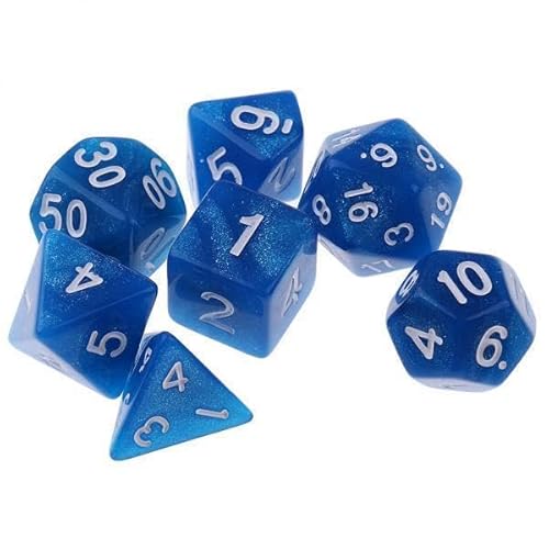 Generic 2X Set/7PCS Polyeder für D20 D12 D10 D8 D6 D4 Spiele von Generic