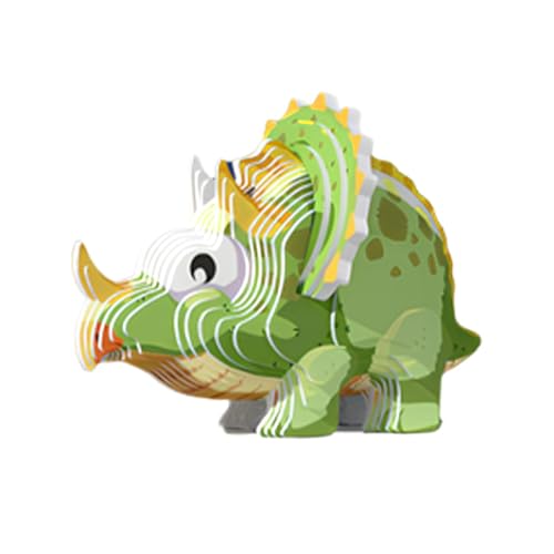 3D-Dinosaurier-Puzzle,Dinosaurier-Puzzle | 3D-Dinosaurier-Puzzlespielzeug | Papier-Tierpuzzle, pädagogisches Lernspielzeug, Hand-Auge-Koordinationstraining, Vorschulaktivitäten, Bausteine von Generic