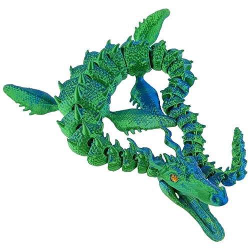 3D-gedruckte Drachen, artikulierter Drache | 3D-Drachen mit flexiblen Gelenken | Beweglicher Drache, Chefschreibtischspielzeug, Fidget-Spielzeug für Erwachsene für 3D-Drachen-Enthusiasten von Generic