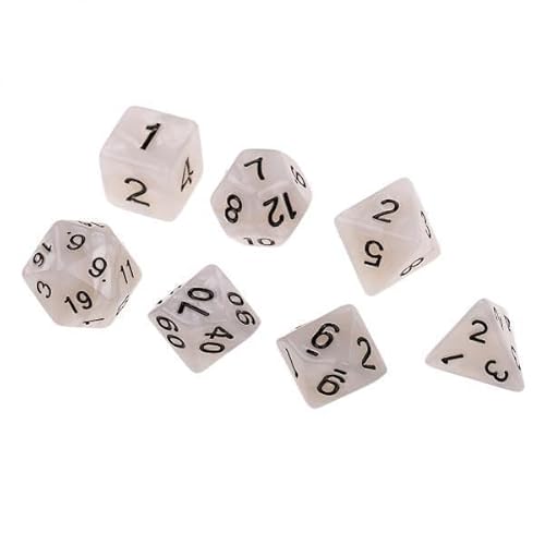 Generic 3X 7Pcs Polyhedral Perle Korn Würfel D4 D20 Brettspiel für von Generic