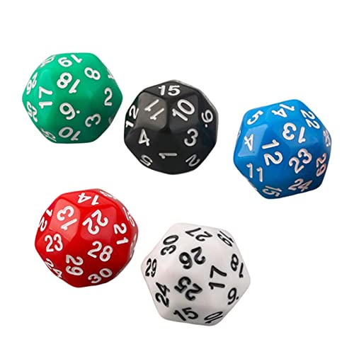 5 Stück Rollenspiel RPG Spielwürfel mit 30 Seiten für Tabletop Spiele 5 Stück Rollenspiel RPG Spielwürfel mit 30 Seiten für Tabletop Spiele von Generic