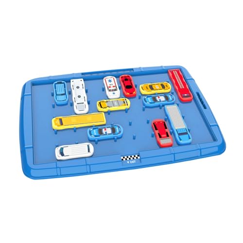 Generic Auto Schiebepuzzle Spiel, Schiebepuzzle Spiel, Denkspiel, Kreatives, Pädagogisches Denksport Puzzle, Reisespiele für Kinder Und Jugendliche, 13 Autos von Generic