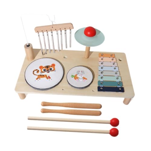 Generic Babymusik Drum Toy Musical Motor Skill Hölzer Percussion Holzinstrumentinstrument für Alter von Mehr Als 12 Monaten , Tier von Generic