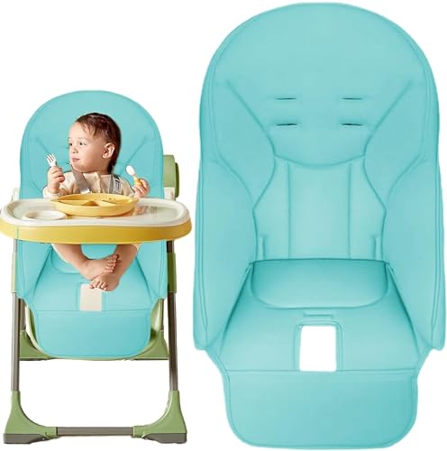 Géneric Hochstuhlbezug für Peg Perego, Sitzkissen aus PU-Leder für Hochstuhl, universeller Ersatzbezug für Peg Perego, Baby-Hochstuhlkissen (Blue) von Géneric