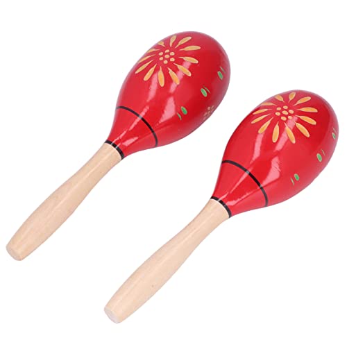 Generic Hölzerne Maracas, 2 Stücke Holz Maracas Percussion Tool mit Sandkugeln für Erwachsene Spiele für Generic Hölzerne Maracas, 2 Stücke Holz Maracas Percussion Tool mit Sandkugeln für Erwachsene Spiele für von Generic